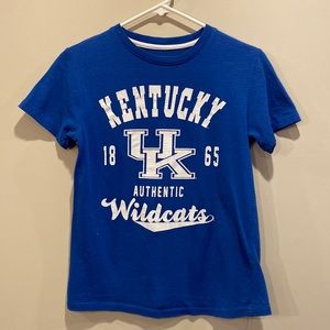 University of Kentucky boys short-sleeve blue shirt